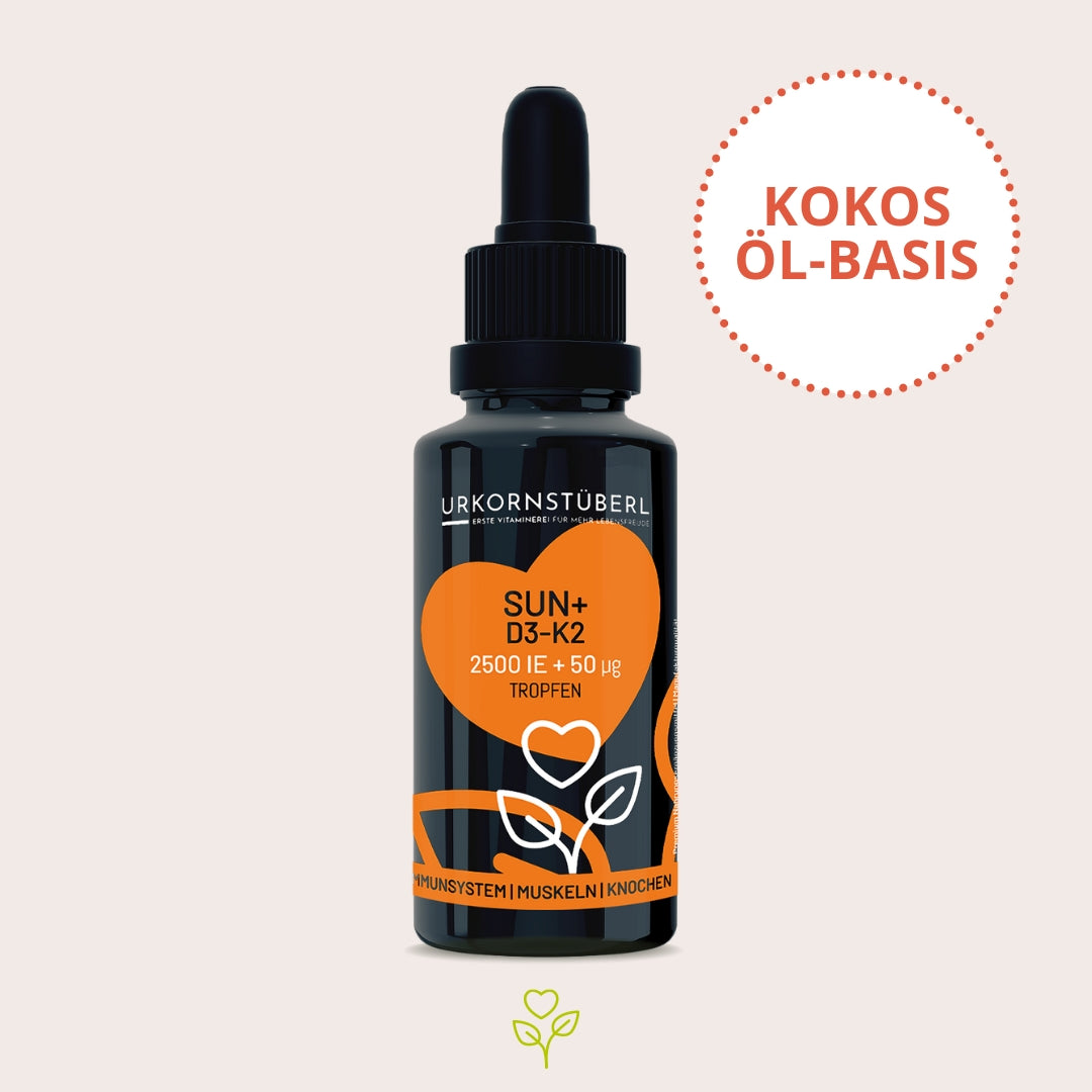 sun+ D3-K2 Tropfen 30ml, 1050 Tropfen